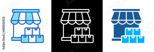 Stockroom lineblue icon