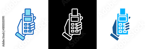 Payment Machine lineblue icon