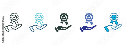 Assurance Icon Set Multiple Style Of