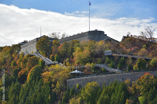The Citadelle of Quebec and Dufferin terrace.