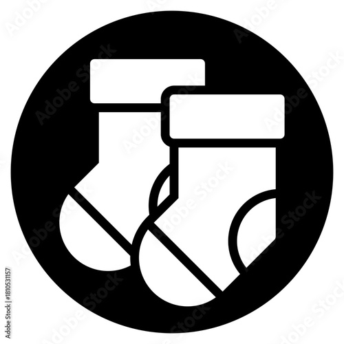 sock glyph icon