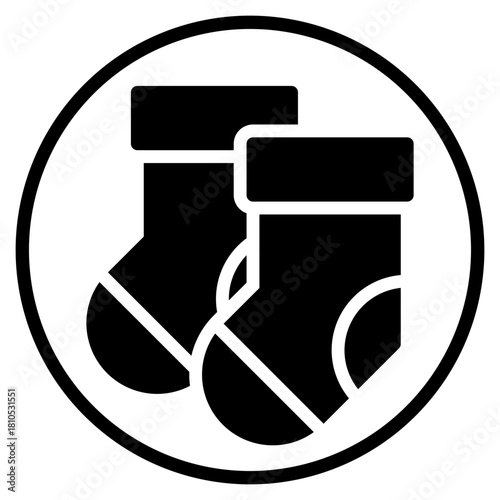 sock glyph icon
