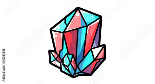 Colorful Crystal Drawing