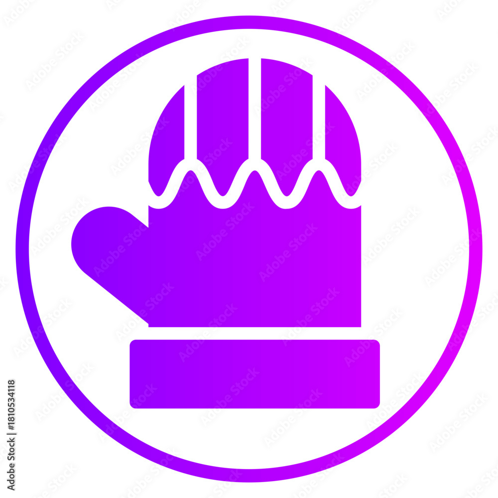 Obraz premium mitten gradient icon