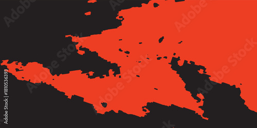 abstract red background with black grunge background texture in modern art design layout.