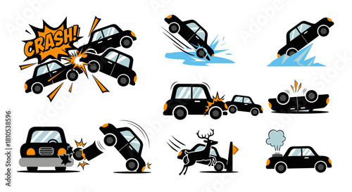 Car Accident Incident Vectors