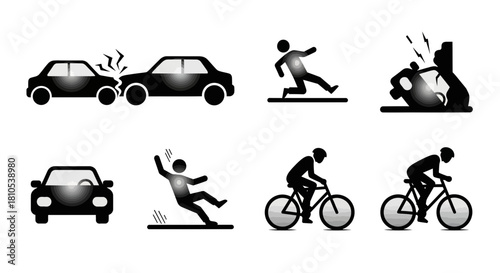 Accident and Road Safety Icons