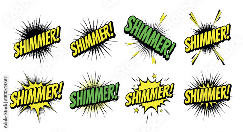 Ecology word burst comic style with transparent background