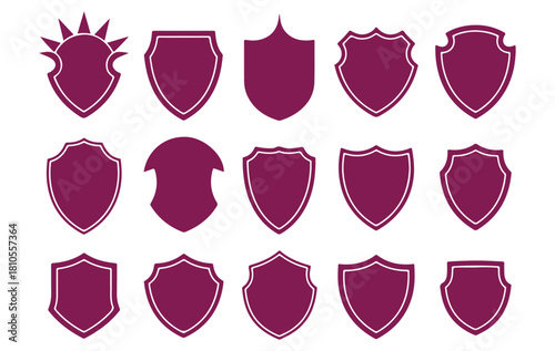 Set of Varied Shield Icons Security, Protection, and Design Elements