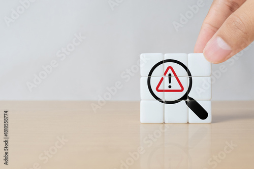 Photography Risk analysis and management concept