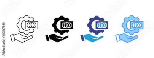 Payment  icon set multiple style collection