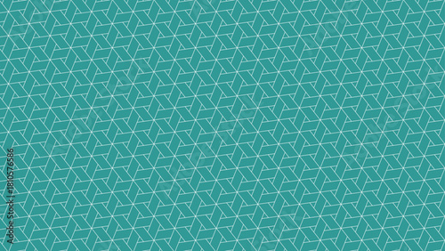 網代麻の葉文様（グリーン）