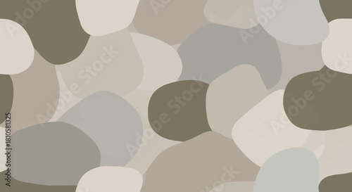 Abstract pebble pattern with muted earthy tones for creative design