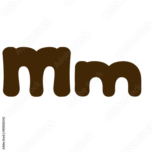 Bold millimeter unit text designed for measurement lessons, ideal for worksheets, educational posters, charts, classroom visuals, and learning materials focused on small metric units.