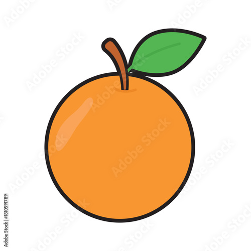Orange fruit illustration ideal for food blogs, beverage businesses, and healthy lifestyle articles