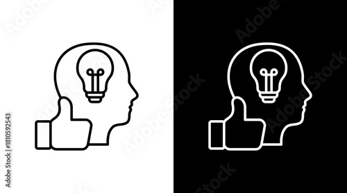 Inspiration White Icon Set Design