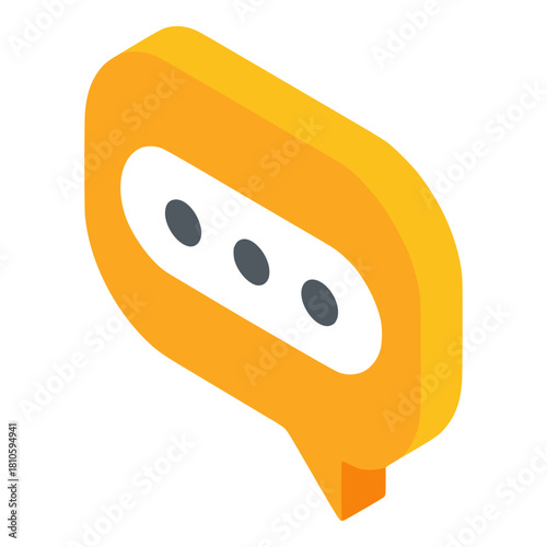 Chat authentication security protocol flat color vector illustration template design