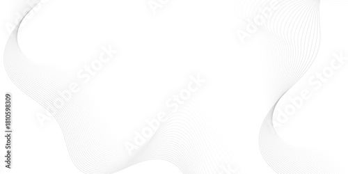 Abstract wave element for design. Digital frequency track equalizer. Stylized line art background. Vector illustration. Wave with lines created using blend tool.