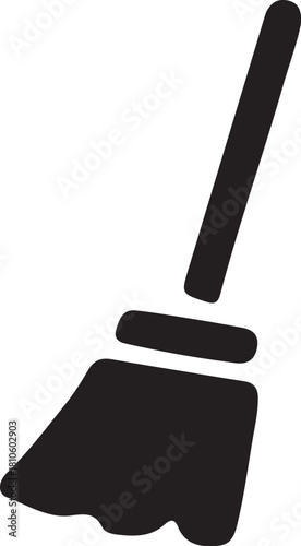 Flat vector icon set of house hold types in minimalist black and white style