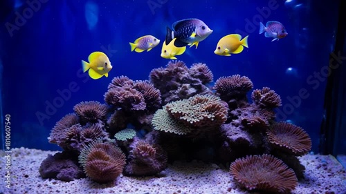 coral reef with fish