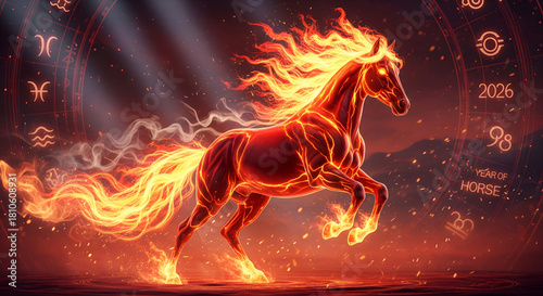 Fire Horse Chinese New Year 2026 Majestic Zodiac Energy