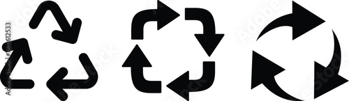 Simple Black Circular Arrow Diagram With Two Circles And Two Arrows Indicating A Process Or Cycle On A Transparent Background