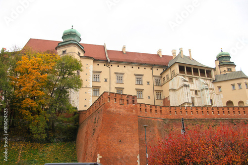 Beautiful Wavel Castle in Kraków, Poland
