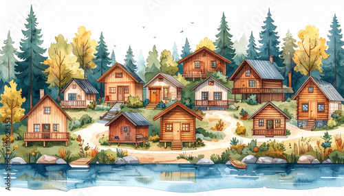 Bold Pastel Crayon Doodles of Picnic Items for Summer Flyer