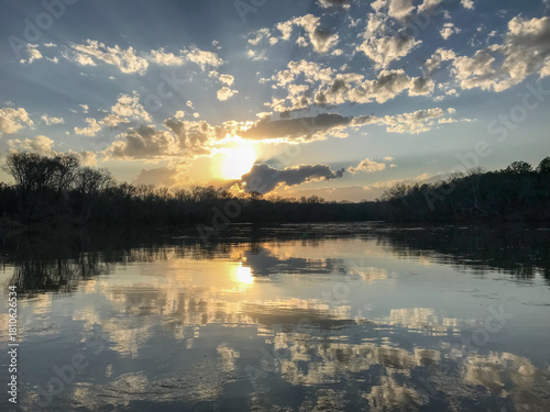 Foto Sunset on the Broad River of South Carolina