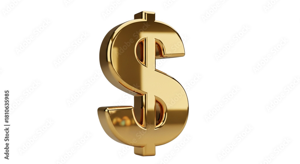 Fototapeta premium golden dollar sign