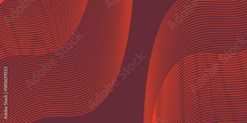 Abstract wave lines red background. Suit for banner, poster, cover, brochure, flyer, website.
