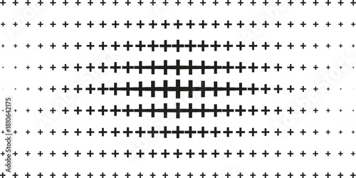 Abstract halftone background in white and black in pop art style, geometric monochrome background