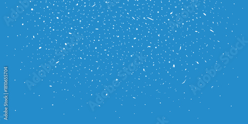 Snowfall and blizzard, chaotic dots, vector design