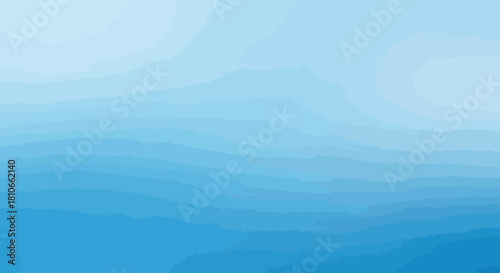 Abstract gradient blue waves creating a calming visual effect for