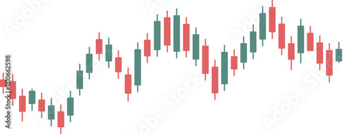 Economic recession illustration showing stock market decline with candle trading chart, cryptocurrency graph, and forex analysis ideal for investment strategy and financial market design projects.