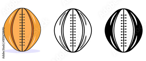 Flat vector illustration of a soccer ball