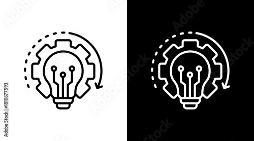 Modernization White Icon Set Design