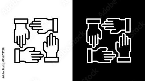 Cohesion White Icon Set Design