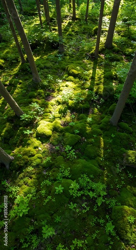 緑陰の息吹 苔むす森の光と影