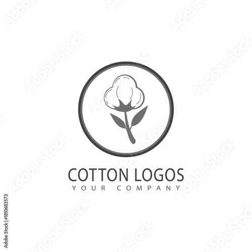 Free Download Cotton logo vector template symbol design - GFXLoad