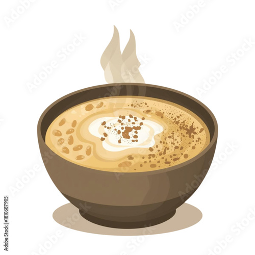 delicious sweet warm porridge