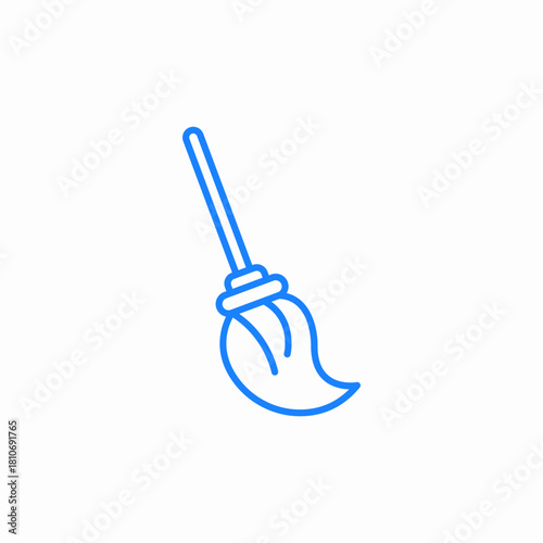 mop cleaning floors icon sign vector