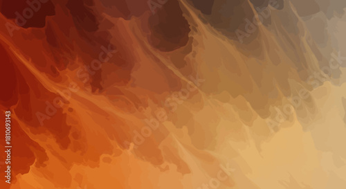 Abstract fiery swirl of warm colors blending with dynamic fluid motion