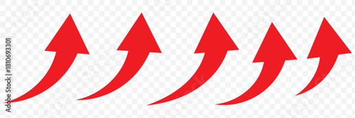 Curved arrow icons. curved arrows set. arrow symbol collection. vector