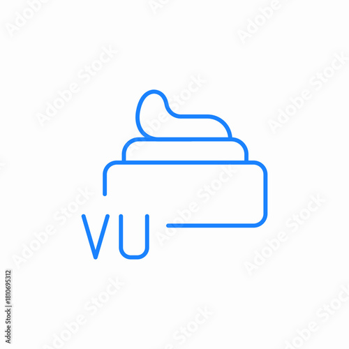 sunscreen cream icon sign vector