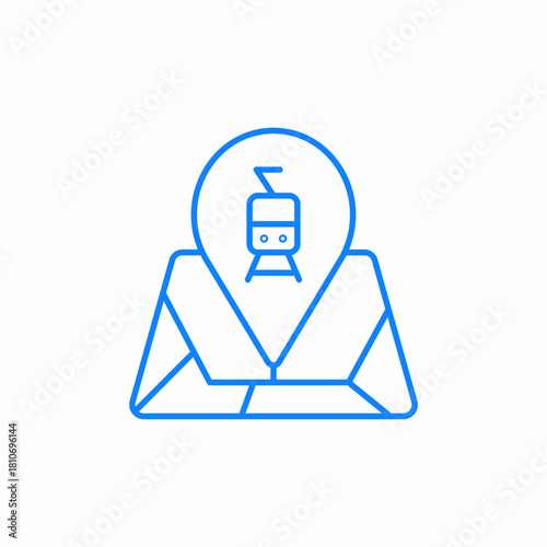 train station icon sign vector