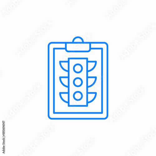 traffic rules icon sign vector