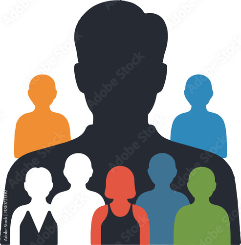 Team business meeting with teamwork and collaboration flat vector icon for apps and websites.Team business people, teamwork iconTeam business meeting with teamwork and collaboration flat vector icon f