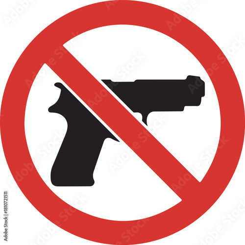 No weapon allowed, prohibited, sign