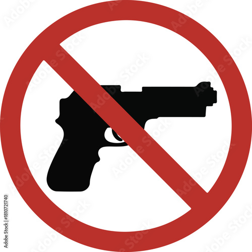 No weapon allowed, prohibited, sign